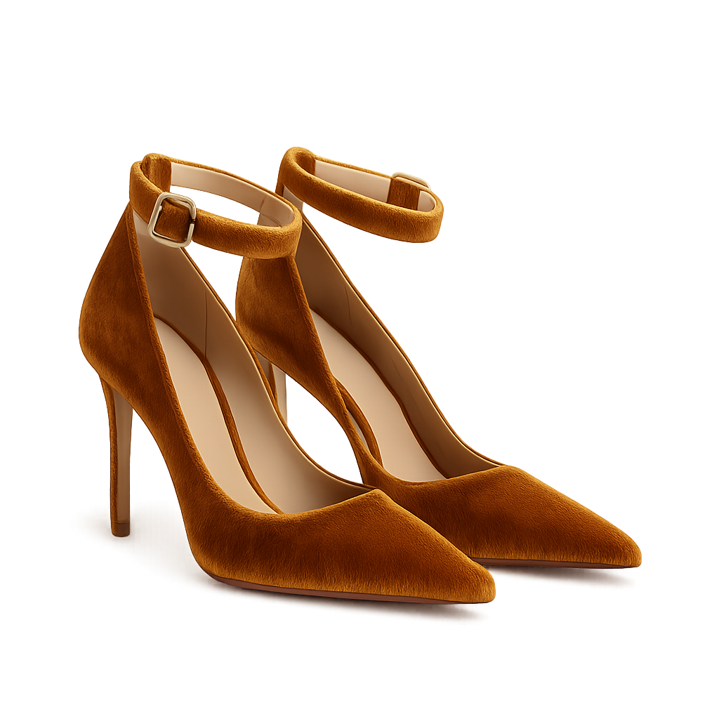 Amber Velvet Heels - Marrence Shoes