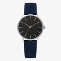 Navy Suede Chrono - Marrence Watches