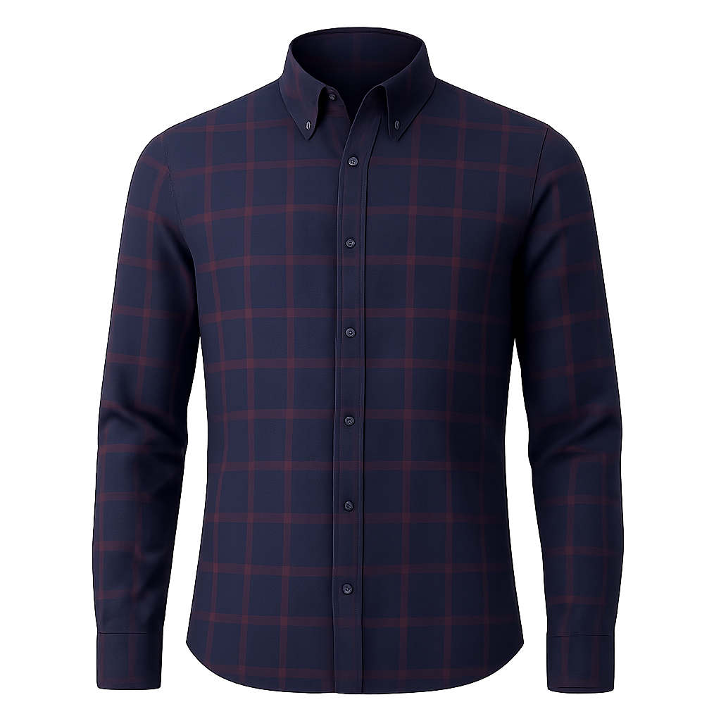 Wool Checked Shirt - Marrence Shirts
